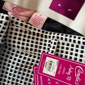 Candie's size 9, Audrey Fit Low Rise Ankle Length Pants